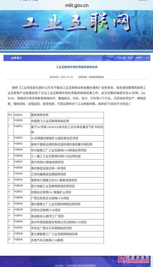 青岛联通携手海尔智慧工厂 工业互联网数据服务典范荣获工信部优秀案例